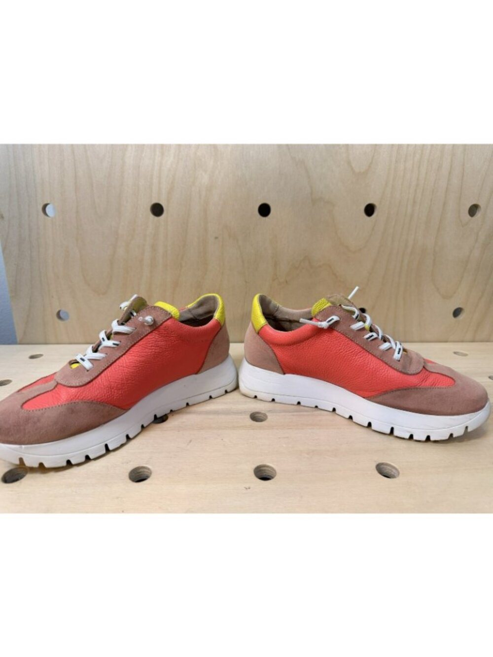 $250 Wonders Racing Coral Combo Racers Running Shoes Leather Wondersfly Gel - Picture 9 of 11